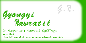 gyongyi nawratil business card